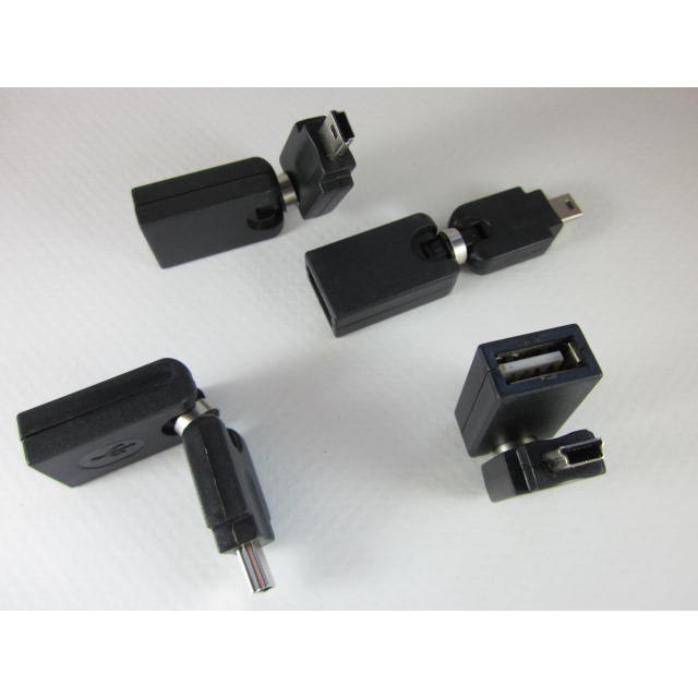 USB mini(5P) male เป็น USB Female แบบปรับเปลี่ยนทิศทางได้