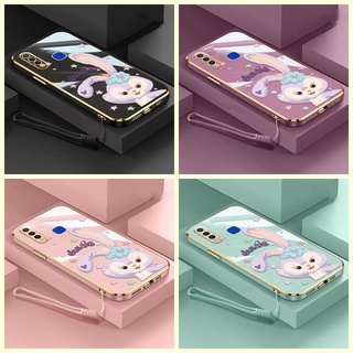 เคส Vivo Y15S Y15A Y91C Y76 S1 Pro V11i V15 Pro v20 Pro X70 v20 การ์ตูน Electroplated เคสโทรศัพท์ Soft Case