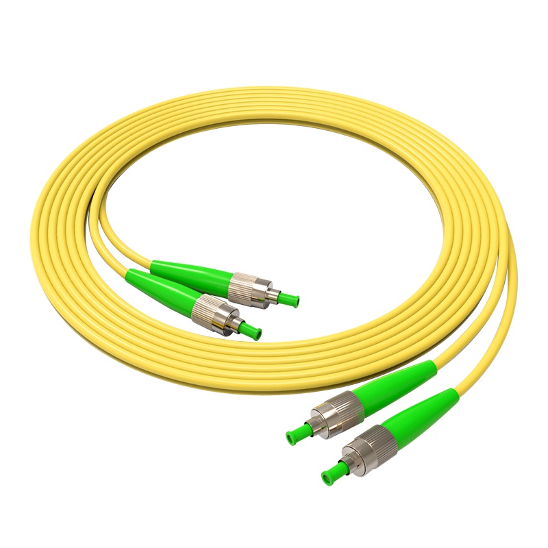 FC APC-FC APC Singlemode Duplex  Fiber Optic Patch Cable 2.0mm 9/125um FTTH Fiber Patch Cord Optical