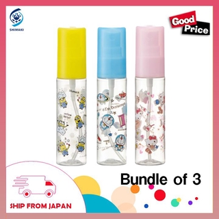 [Bundle of 3] ขวดสเปรย์ลายการ์ตูนโดราเอมอน , Hello Kitty , มินเนี่ยน - 30 มล .