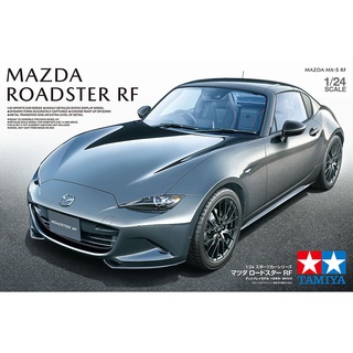 💥ใส่โค้ดลดเพิ่ม 20฿💥 🏆 TAMIYA 24353 ชุดประกอบจำลองมาตราส่วน 1:24 MAZDA MX-5 RF โมเดลประกอบ ต้องไปสร้างและทำสีเอง