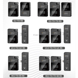 Comica Audio BoomX-D D1 Ultracompact Digital Wireless Microphone ไมค์โครโฟนไร้สาย 2.4GHz แถมฟรี ฟองน้ำ/คลิปไมค์ ส่งฟรี