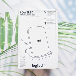 (Logitech®) Powered 10W Wireless Charging Stand For Phones and AirPods โลจิเทค แท่นชาร์จไร้สาย รองรับอุปกรณ์มาตรฐาน Qi