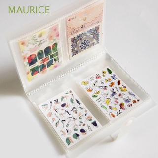 Maurice สติ๊กเกอร์สีใสขนาดใหญ่สําหรับใส่จัดเก็บสมุดโน้ตสมุดโน้ตตกแต่งเล็บ