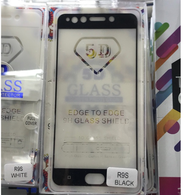ฟิล์มกระจกเต็มจอ R9s R9s pro R9s plus สูญญากาศกาวเต็ม