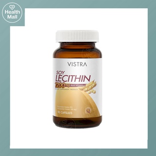 Vistra Soy lecithin 1200mg Plus Vitamin E 90 Cap วิสทร้า ซอย เลซิติน 90 แคปซูล