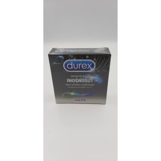 Durex Performa ถุงยางอนามัยดูเร็กซ์ เพอร์ฟอร์มา ขนาด 52.5 มม.(บรรจุ 3ชิ้น/กล่อง)[1 กล่อง]**ไม่ระบุชื่อสินค้าหน้ากล่อง**