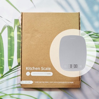 เครื่องชั่งอาหารดิจิตอล หน่วยเป็นกรัมและออนซ์ Digital Food Kitchen Scale, Multifunction Scale Measures in Grams and Ounces, Ash Grey (Greater Goods®) เครื่องชั่งแบบมัลติฟังก์ชั่น