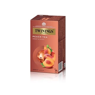Twinings Peach Flavoured Tea ทไวนิงส์ ชาแต่งกลิ่น รสพีช ชนิดซอง 2 กรัม แพ็ค 25 ซอง