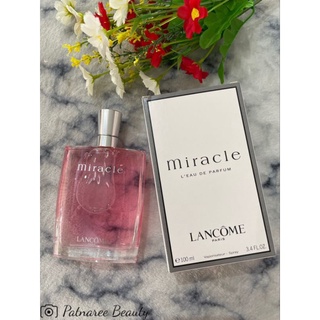 น้ำหอม ป้ายไทย🍀 LANC0ME  Miracle Eau de Parfum 100ml ลังโคมมิราเคิล..น้ำชมพู