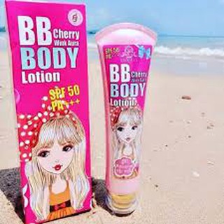 **เปลี่ยนแพคเกตใหม่** ของแท้ บีบี เชอรี่ วิ้งออร่า บอดี้โลชั่น BB Cherry Wink Aura Body Lotion