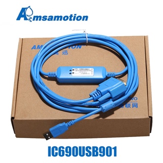 Yy สายเคเบิลโปรแกรมมิ่ง IC690USB901 IC690ACC901 GE90-30 GE90-70 Series PLC USB และพอร์ต RS232