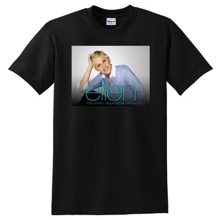 เสื้อยืดคอกลมเสื้อยืด พิมพ์ลาย ellen DEGENERES สําหรับผู้ชายS-5XL