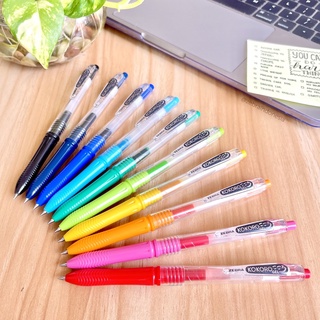 ปากกาหมึกเจล Zebra Kokoro 0.5 mm 10 Colors