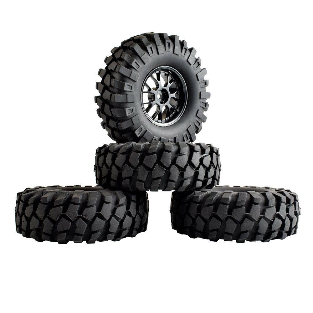 RC 907-7006L Rubber 1.9" Tires 108mm &amp; Wheel sets for RC 4WD Axial Rock Climbing