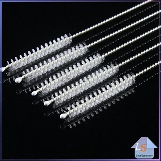 แปรงล้างหลอดดูด จุกนม ขนไนล่อน ไม่ทำให้เป็นรอย Stainless steel soft straw straw brush