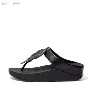 ஐ✧♈FITFLOP รองเท้าลำลองผู้หญิง FINO FEATHER รุ่น DA9-090 สี BLACK รองเท้าผู้หญิง