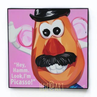 Mr. Potato Head โปเตโต้เฮด Toy Story ทอยสตอรี่ รูปภาพ​ติด​ผนัง​ pop art การ์ตูน อนิเมชั่น Disney กรอบรูป cartoon