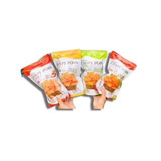 พร้อมส่ง หมูแผ่นกรอบ CRISPY PORK มี 3 รส รสดั้งเดิม/ รสมะนาว/รสหม่าล่า / 1 ซอง ขนาด65กรัม