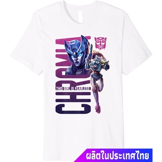 เสื้ ผู้ชายและผู้หญิง Transformers: War For Cybertron Chromia Fearless Premium T-Shirt newS-5XL