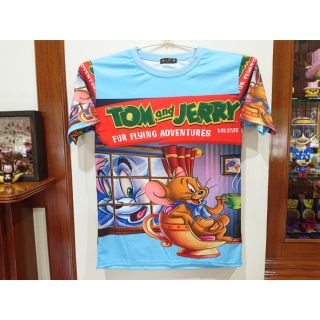 เสื้อ​ลาย​การ์ตูน​ ทอม​แอนด์​เจอ​ร์รี่​ 🌸Tom and Jerry🌸 อก​หน้า​ผ้า​ 44 ยาว​ 28 นิ้ว​