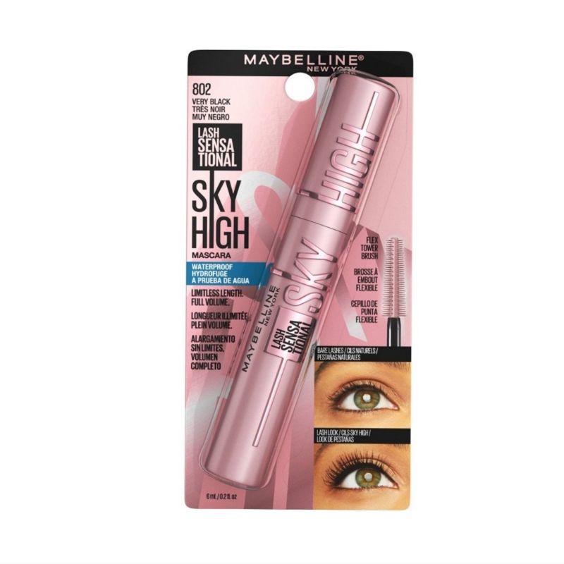 Maybelline Lash Sensational Sky High Waterproof Mascara (802 Very Black Waterproof) 6 ml/0.2fl.oz