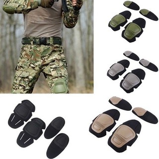 Tactical Knee Elbow Protector Pad Frog Suit 2 Knee &amp; 2 Elbow Pads 1 Set