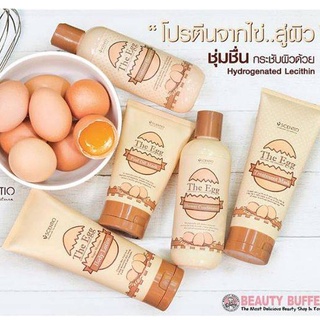 👍👌 BEAUTY BUFFET SCENTIO เเชมพูไข่ ทรีเม้นไข่ THE EGG SHOWER CONDITIONER - ขนาด 250 ML.