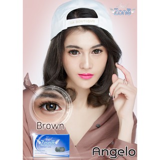 คอนแทคเลนส์ Angelzone Color รุ่น Angelo สีน้ำตาล (รายเดือน)