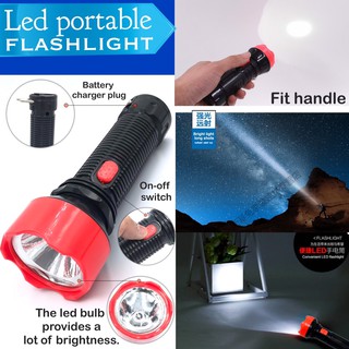 Led Portable Flashlight ไฟฉายพกพาหลอด Led