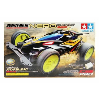 Tamiya 18627 1/32 Mini 4WD Pro Kit MS Chassis Jr Avante Mk.III Nero สีดํา