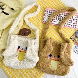 บ้อกบ้อกนู่มมม🐾กระเป๋าสะพายข้างผ้านิ่ม ด้านในมีซับ ขนาดกำลังดีใส่ของได้เยอะ😊