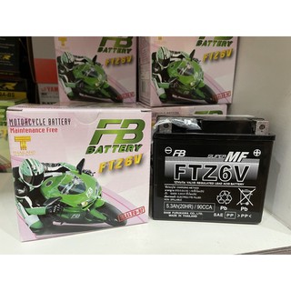 แบตเตอรี่ (FB) FTZ6V (Pcx150,CBR125R-150,Phantom,Raider150)    รหัส885240018327