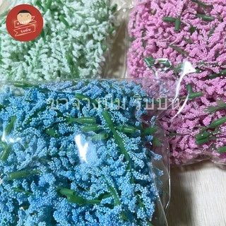 ดอกข้าวฟ่าง 50ดอก ใช้ตกแต่งพานพุ่ม พวงมาลัยประดิษฐ์ พวงมาลัยวันแม่ งานDIY งานศิลปะ