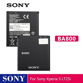 Original Sony แบตเตอรี่ BA800 สำหรับ SONY Xperia S AB-0400 Xperia V LT25i LT26 iของแท้แบตเตอรี่ 1700MAh