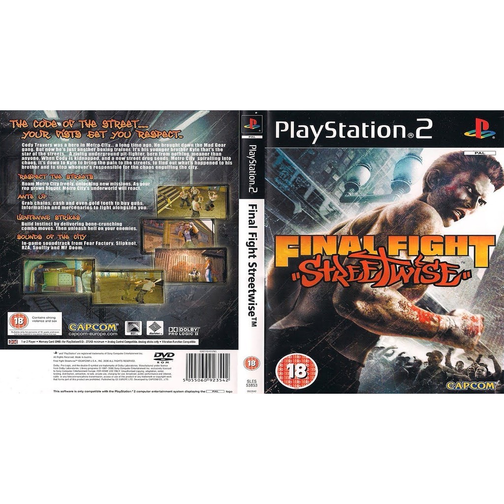 เกมส์ Final Fight Streetwise(PS2) สำหรับเครื่องที่แปลงระบบแล้วเท่านั้น