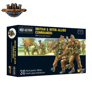 [พร้อมส่ง] WARLORD GAMES : BRITISH &amp; INTER-ALLIED COMMANDOS (2021 VERSION) โมเดลจำลอง