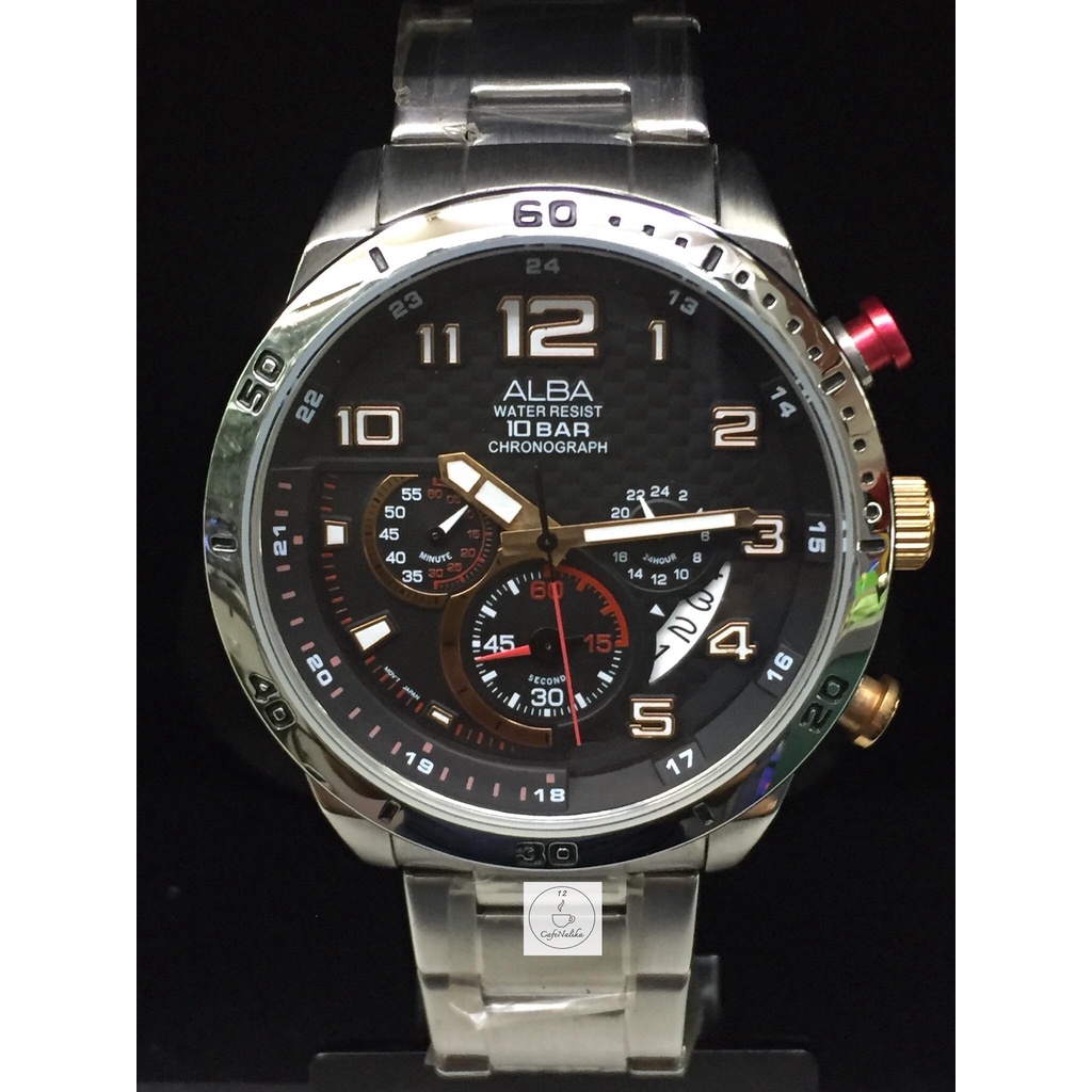นาฬิกาผู้ชาย ALBA จับเวลา Chronograph Men's Watch รุ่น AT3469X1