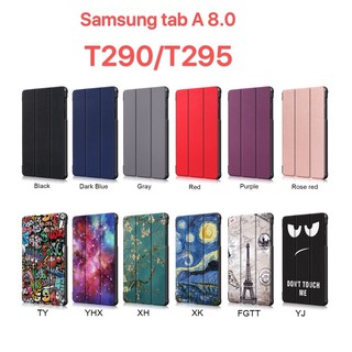 เคส Samsung Galaxy Tab A 2019 8.0 นิ้ว SM T290 T295 | เคสแท็บเล็ต แบบแม่เหล็ก ตั้งได้ สําหรับตั้งหลับ