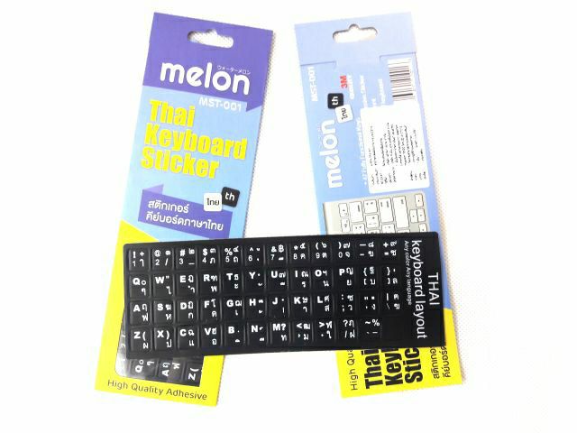 MELON สติ๊กเกอร์ Keyboard 3M MST-001 Thai Keyboard Sticker🥇  อย่างดี 🥇