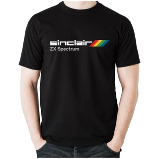 T-shirt  เสื้อยืด พิมพ์ลาย Sinclair Zx Spectrum สีเทา สําหรับผู้ชายS-5XL