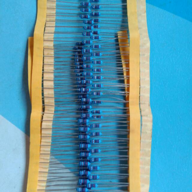 10 ชิ้น ตัวต้านทาน 1/4w ฟิล์มโลหะ 1% 120ohm, 150ohm, 180ohm, 220ohm, 270ohm, 390ohm, 470ohm, 560ohm