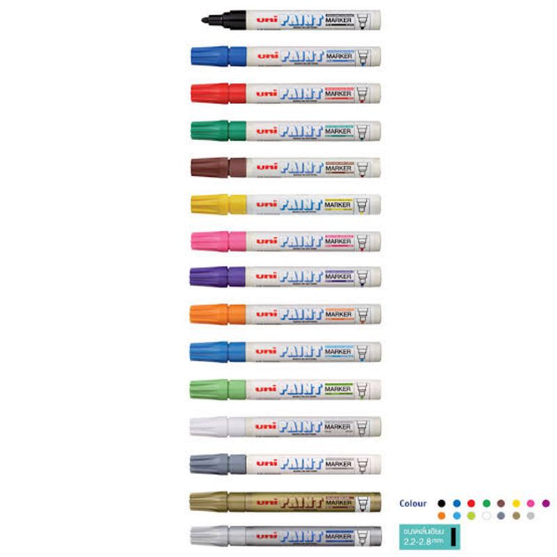 ปากกาเพ้นท์ Uni PX-20 คละสี