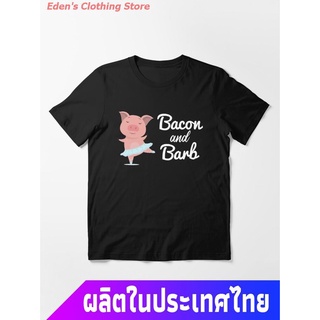 Edens Clothing Store การ์ตูนน่ารัก Bacon And Barb Classic T-Shirt Essential T-Shirt เสื้อยืดพิมพ์ลาย ผู้ชายและผู้หญิง ห