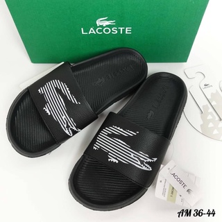 Lacoste รองเท้าแตะแบบสวมพร้อมกล่อง