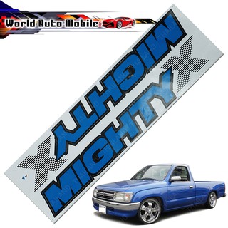 สติ๊กเกอร์ Mighty-X Sticker Toyota Toyota Mighty-X  น้ำเงิน จำนวน 2 ชิ้น