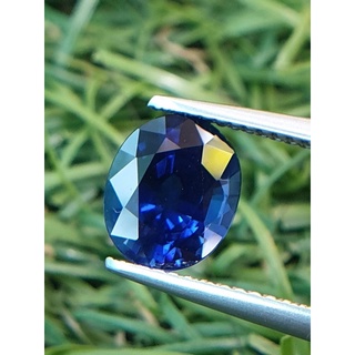 ไพลิน บางกะจะ จันทบุรี #เผาเก่า ( Blue Sapphire ) น้ำหนัก 2.51 ct. สีหวานมาก เนื้อสะอาด ไฟดีค่ะ