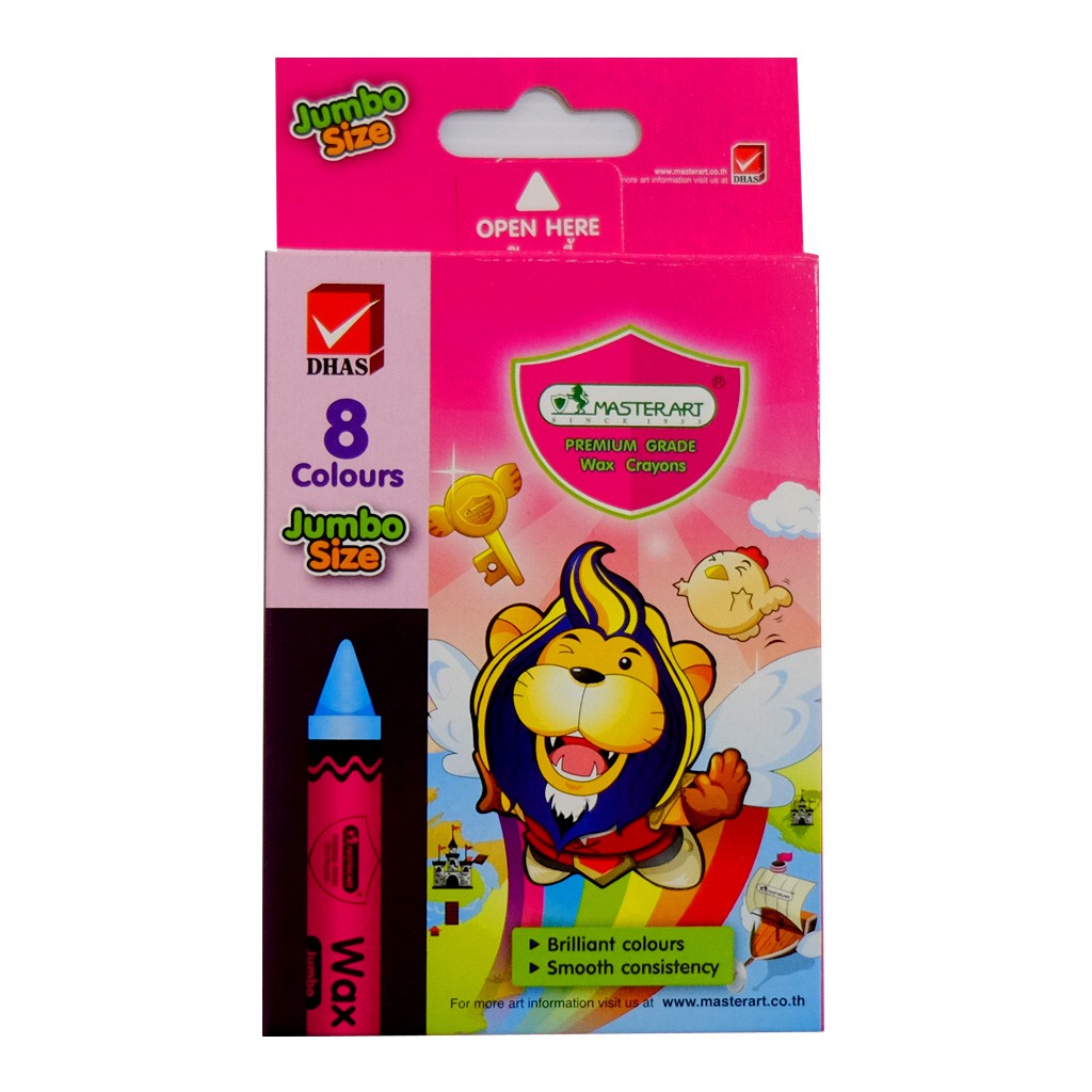 สีเทียน ขนาดจัมโบ้ 8 สี ตรา Master Art Wax Crayons Shopee Thailand