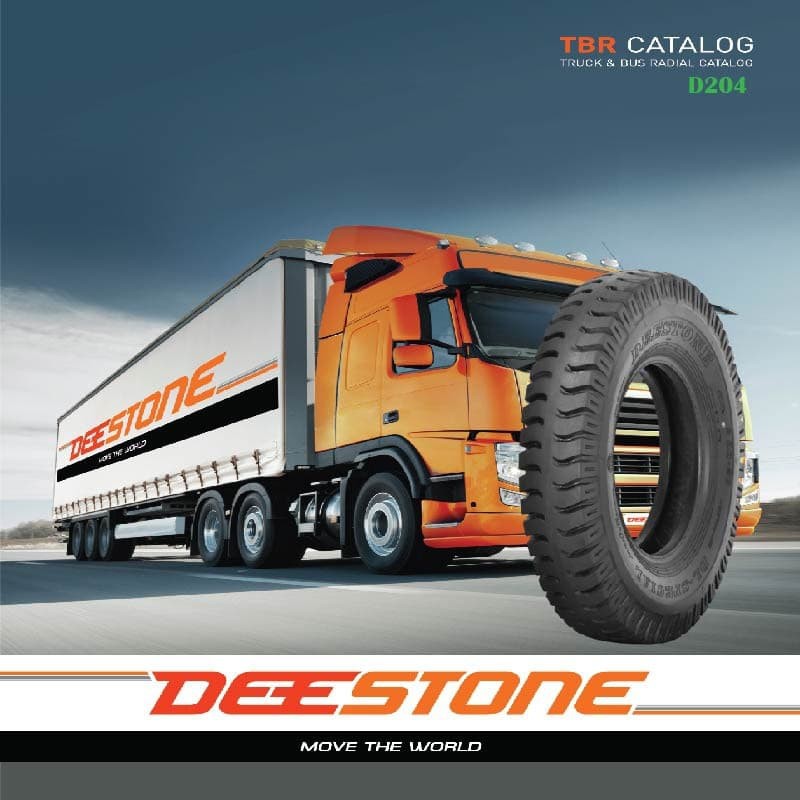 9.00-20 ยางรถบรรทุก ยางรถบรรทุกขอบ20 ยางผ้าใบ ยางรถสิบล้อ ยี่ห้อ DEESTONE รุ่น D204 (ใหม่ปี2022)ส่งด