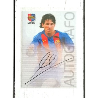 การ์ดบอลลายเซ็นต์ เมสซี่ (RC) 2004 PANINI MEGA CRACKS LIONEL MESSI AUTOGRAPH